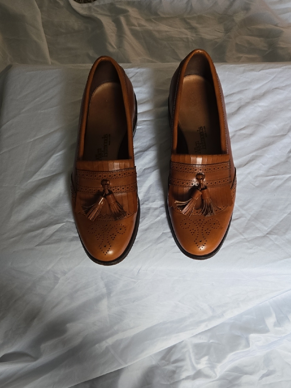Allen Edmonds Tan Leather Tassel Loafers